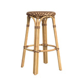 Butler Specialty Tobias Brown Round Rattan Bar Stool 9370354