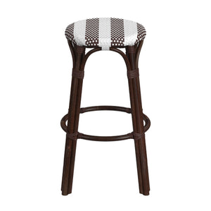 Butler Specialty Tobias 30" Coffee Round Rattan Bar Stool 9370403
