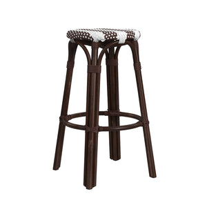 Butler Specialty Tobias 30" Coffee Round Rattan Bar Stool 9370403