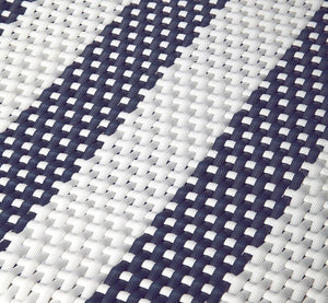 Butler Specialty Tobias 24" Blue & White Rattan Round Counter Stool 9371035