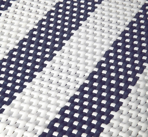 Butler Specialty Tobias 24" Blue & White Rattan Round Counter Stool 9371035