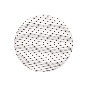 Butler Specialty Tobias 24" Brown & White Rattan Round Counter Stool 9371117