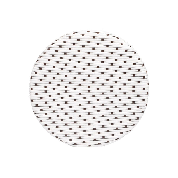Butler Specialty Tobias 24" Brown & White Rattan Round Counter Stool 9371117