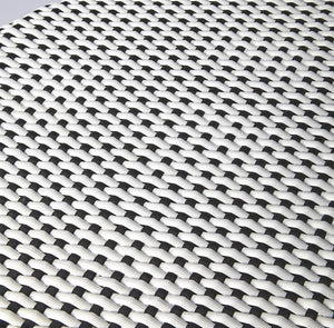 Butler Specialty Tobias 24" Black & White Rattan Round Counter Stool 9371288