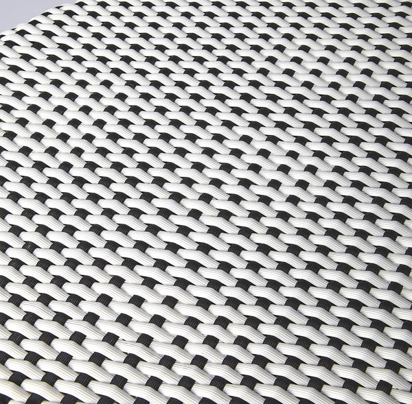 Butler Specialty Tobias 24" Black & White Rattan Round Counter Stool 9371288