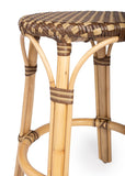 Butler Specialty Tobias 24" Brown Rattan Round Counter Stool 9371354