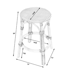 Butler Specialty Tobias 24" Natural  Round Counter Stool 9371404