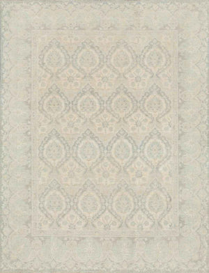 Pasargad Denver Hand-Knotted Ivory Wool Area Rug 044860-PASARGAD