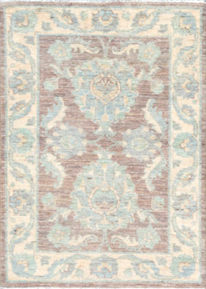 Pasargad Denver Hand-Knotted Ivory Wool Area Rug 044842-PASARGAD
