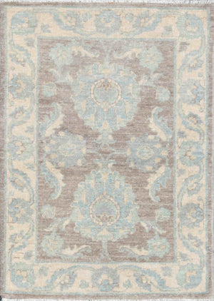 Pasargad Denver Hand-Knotted Ivory Wool Area Rug 044840-PASARGAD