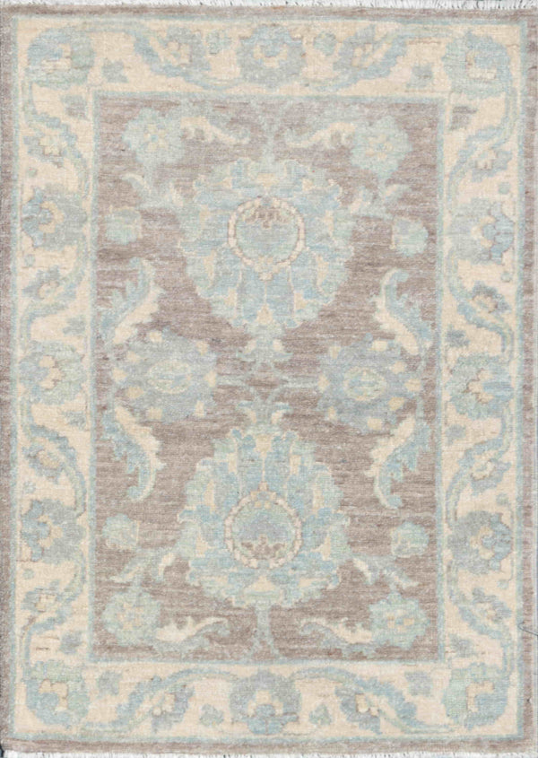 Pasargad Denver Hand-Knotted Ivory Wool Area Rug 044840-PASARGAD