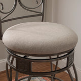 Beeson Big And Tall Barstool Pewter