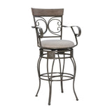 Bria Big And Tall Back To Back Scroll Counter Stool