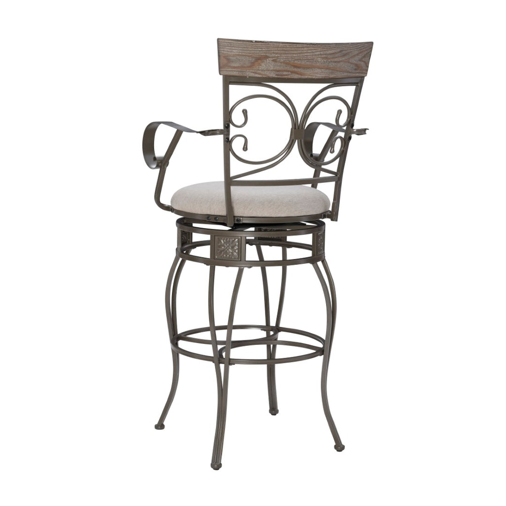 Beeson Big And Tall Counter Stool Pewter