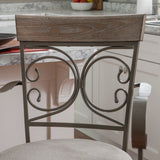 Beeson Big And Tall Counter Stool Pewter