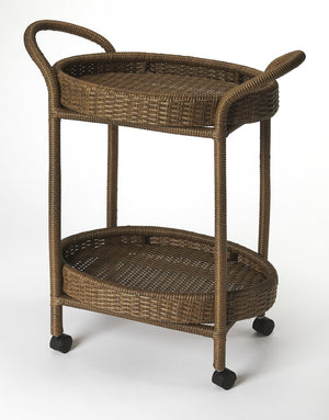 Butler Specialty Pevita Rattan Bar Cart 9396035