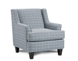 Fusion 340 Transitional Accent Chair 340 STERLINGTON BLUE