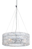 English Elm EE2535 Steel, Glass Modern Commercial Grade Ceiling Lamp Chrome, Clear Steel, Glass