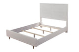 White Pearl California King Panel Bed