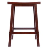 Winsome Wood Satori Saddle Seat Counter Stool, Walnut 94084-WINSOMEWOOD