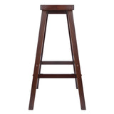 Winsome Wood Satori Saddle Seat Bar Stool, Walnut 94089-WINSOMEWOOD