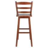 Winsome Wood Scalera Ladder Back Swivel Seat Bar Stool, Walnut 94109-WINSOMEWOOD