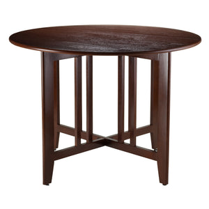 Winsome Wood Alamo Double Drop Leaf Round 42" Table Mission 94142-WINSOMEWOOD