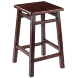 Carter Square Seat Counter Stool, Walnut