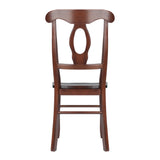 Winsome Wood Renaissance 2-Piece Dining Chair Set, Key Hole Back, Walnut 94208-WINSOMEWOOD