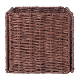 Winsome Wood Tessa 2-Piece Woven Rope Basket Set, Foldable, Walnut 94211-WINSOMEWOOD