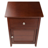 Winsome Wood Eugene Accent Table, Nightstand, Walnut 94215-WINSOMEWOOD