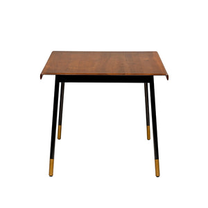 Miriam 63" Dining Table in Brown with Black Legs