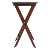 Winsome Wood Darlene 2-Piece Snack Table Set, Walnut 94227-WINSOMEWOOD