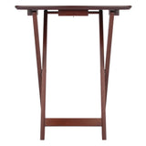 Winsome Wood Darlene 2-Piece Snack Table Set, Walnut 94227-WINSOMEWOOD