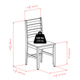 Winsome Wood Hamilton Ladder-back Chairs, 2-Piece Set, Walnut 94236-WINSOMEWOOD