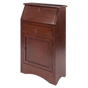 Winsome Wood Regalia Secretary Desk Walnut Finish 94339-WINSOMEWOOD