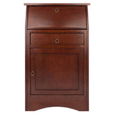 Winsome Wood Regalia Secretary Desk Walnut Finish 94339-WINSOMEWOOD