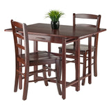 Winsome Wood Taylor 3-Piece Set, Drop Leaf Table & 2 Ladder Back Chairs 94353-WINSOMEWOOD 94353-WINSOMEWOOD