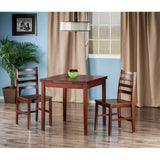 Winsome Wood Pulman 3-Piece Set Extension Table w/ 2 Ladder Back Chairs 94367-WINSOMEWOOD