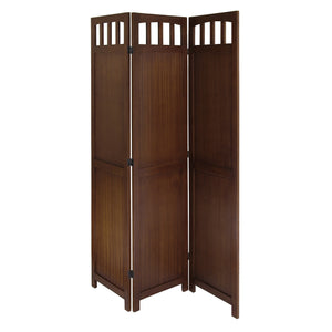 Winsome Wood William Folding Screen Divider, Walnut 94370-WINSOMEWOOD