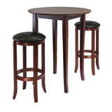 Winsome Wood Fiona Round 3-Piece High/Pub Table Set 94381-WINSOMEWOOD