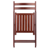 Winsome Wood Robin 4-Piece Folding Chair Set Walnut 94415-WINSOMEWOOD