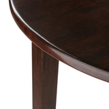 Winsome Wood Clayton Round Drop Leaf Dining Table, Walnut 94436-WINSOMEWOOD