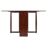 Winsome Wood Clara Double Drop Leaf Dining Table, Walnut 94447-WINSOMEWOOD