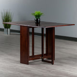 Winsome Wood Clara Double Drop Leaf Dining Table, Walnut 94447-WINSOMEWOOD