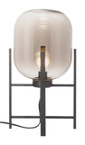 Zuo Modern Wonderwall Steel, Glass Modern Commercial Grade Table Lamp Black Steel, Glass