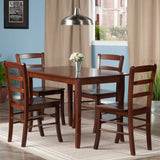 Winsome Wood Inglewood 5-Piece Set Dining Table w/ 4 Ladderback Chairs 94508-WINSOMEWOOD