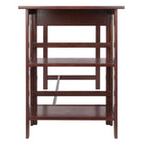 Winsome Wood Velda Writing Desk with Shelves, Walnut 94550-WINSOMEWOOD