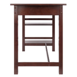 Winsome Wood Velda Writing Desk with Shelves, Walnut 94550-WINSOMEWOOD