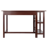 Winsome Wood Velda Writing Desk with Shelves, Walnut 94550-WINSOMEWOOD